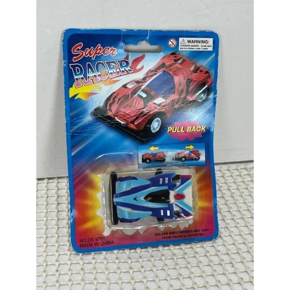 Super Racer Power Pullback blue in the‎ box